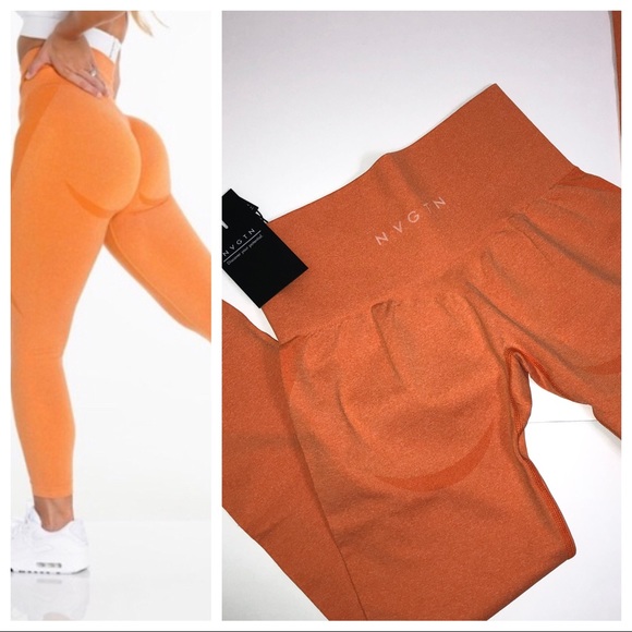 Nvgtn Seamless Leggings Sunset Orange 